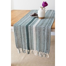 Neula %100 Pamuk Örme Runner 40 X 110 Cm Orman Yeşili Çok Renkli