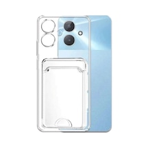 Realme Note 60 Kılıf Kart Şeffaf Silikon - Şeffaf 0.2M-Çok Renkli