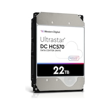 Wd Ultrastar, Wuh722222ale6l4, 3.5&amp Quot , 22tb, 512mb, 7200 Rpm, 7/24 Enterprise, Data Center-güvenlik-nas-server, Hdd Dc Hc570 0f48155 Türkiye Distribütörü li