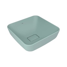 Kale Zero 2.0 40x40 Cm Mat Adaçayı Yeşili Kare Çanak Lavabo Yeşil