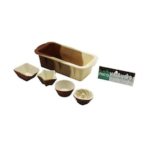 İbico İ22-006 13pcs Silikon Muffin & Baton Kek Kalıp Set Baton 11.5x25cm 3er Rüzgar Gülü & Yuvarlak & Yıldız & D.gen 60