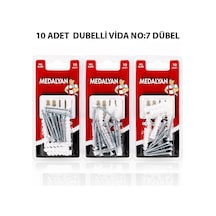 Medalyan Dl-34 Dübelli Vida - 4x40 Mm 10 Adet- 12'li Paket