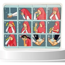 Moon Beavers İslamı Öğreniyorum Puzzle Serisi - Kız Abdest 83016,islami Eğitici Öğretici Ahşap Oyuncak