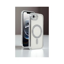 Apple iPhone Uyumlu 16e Joke Simli Magneticsafe Kılıf - Gümüş Çok Renkli