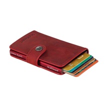 Walsmart Mini Crazy Akıllı Mekanizmalı Cüzdan Hakiki Deri