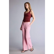 Defacto Wıde Leg Cepli Normal Bel Standart Boy Bürümcük Pantolon F7659ax26smpn171 Pembe-pn171