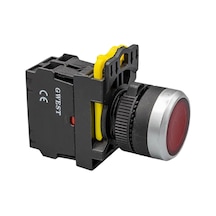 Gwest A5 - 01d-24 Işıklı Yaylı Buton 1nc Kırmızı 10 Adet