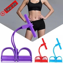 Body Trimmer 4 Lastikli Egzersiz Aleti El Ayak Direnç Yayı Lastik