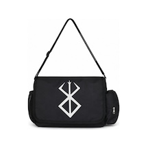 Sevbano Berserk Guts Anime Logo Baskılı Unisex Okul, Spor, Ofis Çok Amaçl Siyah
