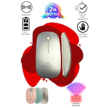 Tablet Telefon Laptop Windows Uyumlu Kablosuz Şarjlı Mouse Gri Diğer