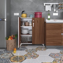Kenzlife mutfak dolabı çilem 088*070*032 cvz kilitli ayaklı banyo evrak ofis kitaplık ayakkabılık kiler