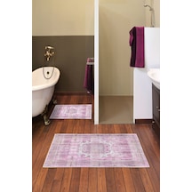 Alanur Trend Kaymaz Taban Dijital Banyo Takımı Kt448 Pembe