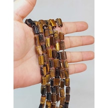 Bileklik Boy Kaplangözü Taşı 7x11mm Yarım Dizi 49924 18cm Uzunluğundadır Çok Renkli