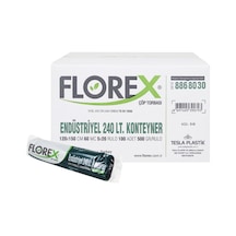 Florex Endüstriyel 240Lt Konteyner Siyah Çöp Poşedi