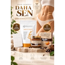Body Fit 30 Lu Göbek Bandı + 100 Gr Lumiyes Detox Kahvesi İçten Ve Dıştan Destek