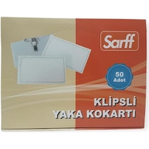 Sarff Kart Kabı- Pvc Kokart İğneli 50 Adet