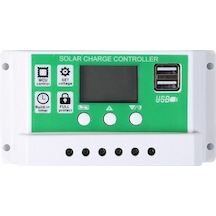 Yaozixa Güneş Paneli Yöneticisi 100a - Pwm Şarj Yönetimi, Çift Usb Çıkışı, Beyaz - Ev Ve Endüstri İçin Stabil Güneş Enerji Kontrol Cihazı