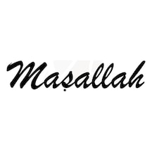Maşallah Yazısı Oto Sticker Siyah 30 6 Cm