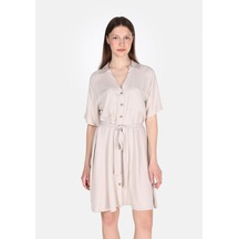 Colins Regular Fit Kadın Bej Elbise Cl1073826 Q1.v1 Beı Bej