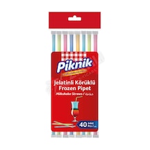 Piknik Jelatinli Körüklü Pipet 40'lı