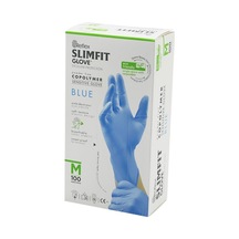 Reflex Slimfit Glove Kod-026 M Mavi Pudrasız Muayene Eldiven 100lü