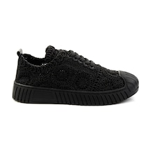 Bambi Siyah Leather Kadın Sneaker K01331175016 Siyah