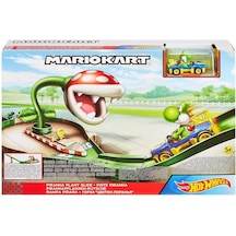 Hot Wheels Mario Kart Piranha Plant Slide Track Yoshi Yarış Seti