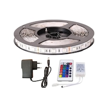 3 Çipli Rgb Şerit Led Tak Çalıştır Set Ürün 2 Metre Bakır