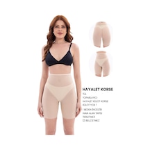 Armillia Dimoda Kadın / Kız Lazer Kesim Tül Hayalet Boxer Korse Uzun Boy Ten Ten