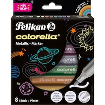Pelikan Keçeli Kalem Colorella Metalik 8 Li Kutu 411