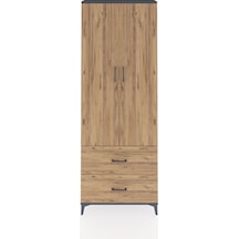 Arges Dolap Tek Raflı 2 Çekmeceli Tek Askılı 88x30x243 Antras... Antrasit Arges Dolap Tek Raflı 2 Çekmeceli Tek Askılı 88x30x243 Antras... Antrasit