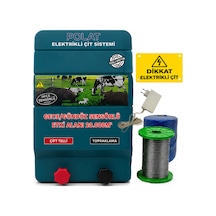 Polat 220v Adaptörlü Eko 1000 Metre 10-15 Dönüm Elektrikli Çit