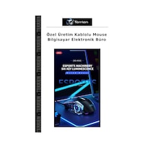 Özel Üretim Kablolu Mouse Bilgisayar Elektronik Büro M10