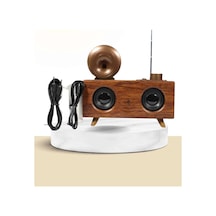 Ahşap Tasarımlı Bluetooth Radyo 3 Bantlı