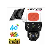 4g Çift Kameralı Sirenli Hareket Takipli Sim Kartlı Solar Kamera