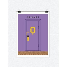 Friends Dizi Tasarımlı 24*33 cm 350 gr. Kuşe Kağıt Poster PYTKPS