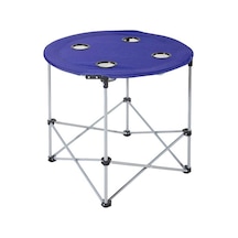 Katlanır 4 Kişilik Kamp Masası 71 Cm Lacivert