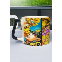 Jojo No Kimyou Na Bouken Part Genel Anime Baskılı Seramik Lüks Kupa 1 Adet Özel Siyah Kulp Dalga Kulp V4d Çok Renkli