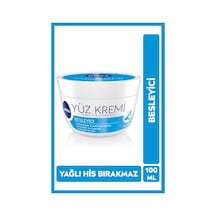 Besleyici Yüz Bakım Kremi 100ml, 24 Saat Nemlendirici, Makyaj Bazı, Yağlı His Bırakmaz, Hızlı Emilir