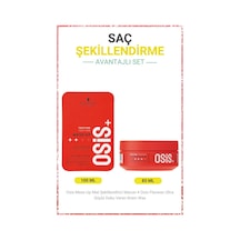 Schwarzkopf Osis Flexwax Ultra Güçlü Krem Wax 85 ML + Osis Mess Up Mat Wax 100 ML