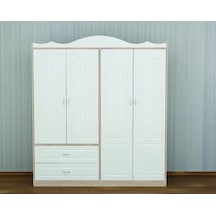 Membran Kapaklı Gardırop Mdf Siyah