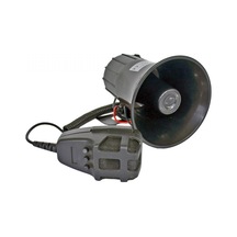 Carub 12V Elektronik Siren 3 Sesli Mikrofonlu Siyah Br2744101