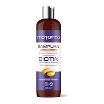 Morfarma Profesyonel Bakım Şampuanı - Biotin + Ginseng + Kafein Beyaz