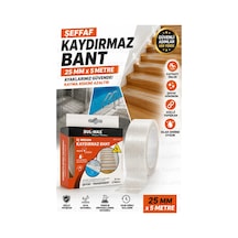 Şeffaf Kaydırmaz Bant 25 Mm X 5 Metre Kendinden Yapışkanlı Merdiven Banyo Havuz Kaydırmaz Güvenlik B