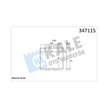 Kale 347115 Kalorifer Radyatörü - Opel Zafira 2005-2012 1.9 Cdti Dizel 1618142 - 9117283