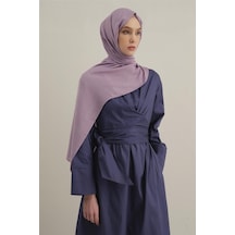 Armine Logo Bordürlü Pamuk İpek Şal 1 Lila