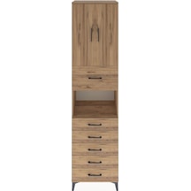 Hyperion Dolap 3 Raflı 6 Çekmeceli 2 Kapaklı 60x44x243 Çam-çam Atlas Çam