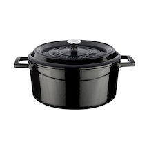 Lava Trendy Yuvarlak 24 CM Demir Döküm Derin Tencere
