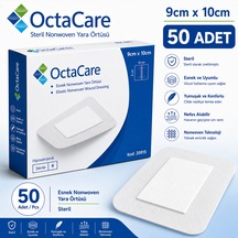 Octacare Esnek Steril Nonwoven Yara Örtüsü 9cm 10cm 50 Adet