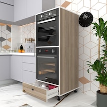Kenzlife fırın dolabı naime crd 145*60*56 mutfak çekmeceli ayaklı banyo kiler ofis